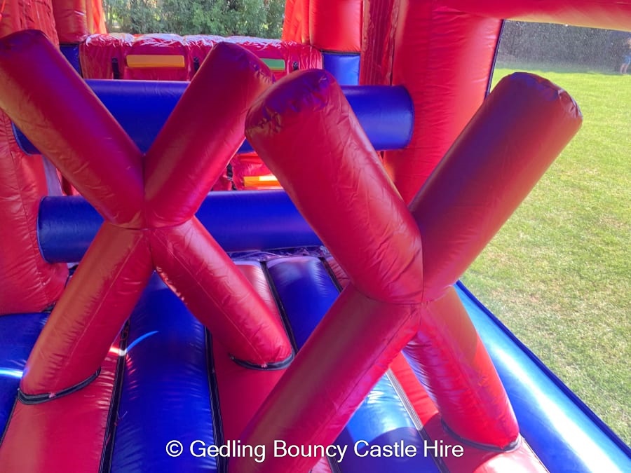 Mega 70ft Assault Course Bouncy Castle & Soft Play Hire in Nottingham