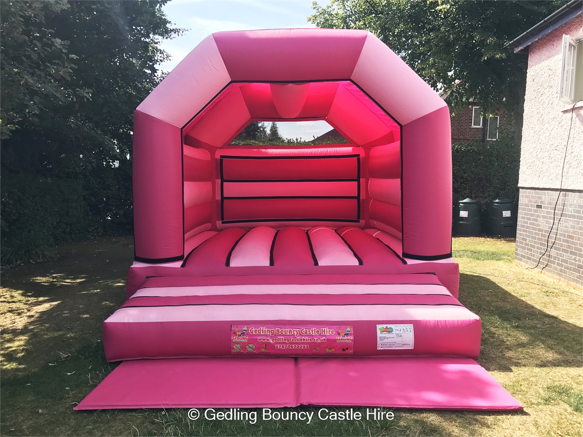Pink Bouncy Castle Hire Nottingham Gedling Bouncy Castle Hire